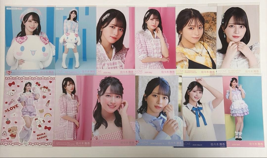 イコラブ 佐々木舞香 生写真 まとめ売り セミコンプ 封入 12枚セット