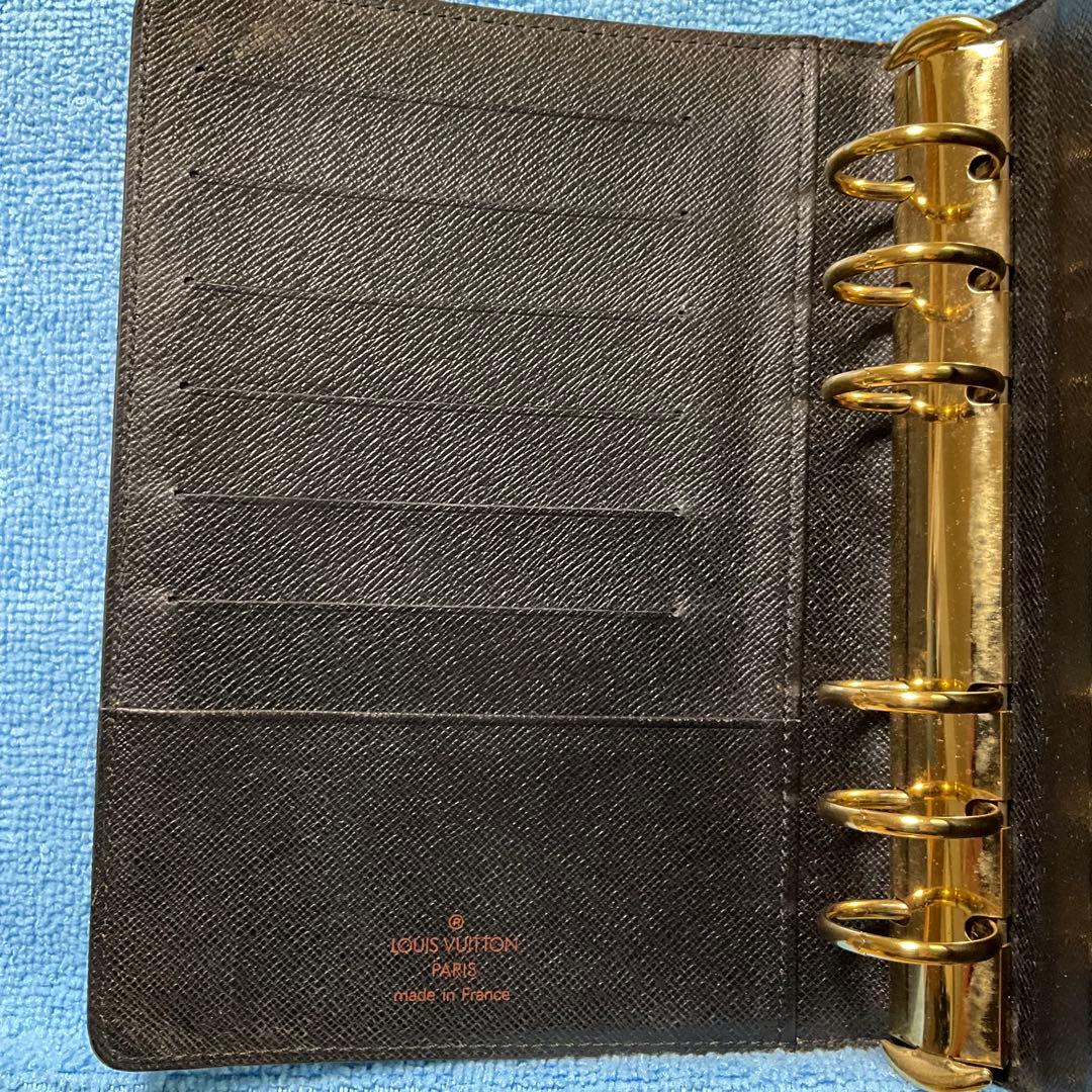 Louis Vuitton エピレザー 手帳カバー 黒　アジェンダ MM？