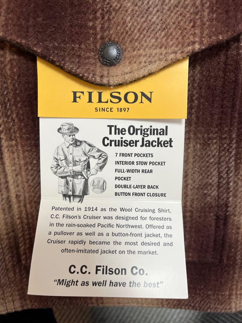 希少新品 フィルソン マッキノーウールクルーザージャケット