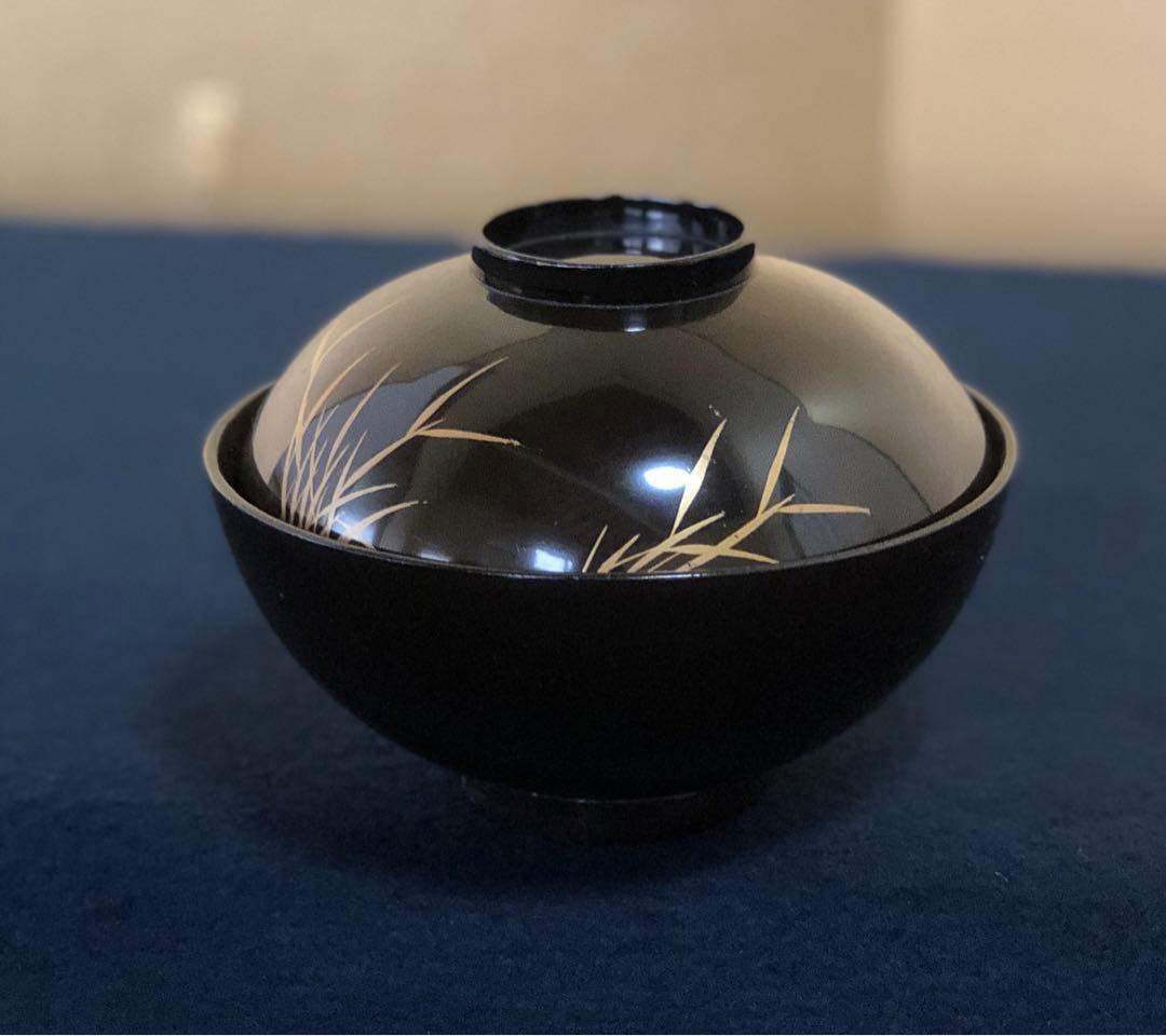 《R》懐石 蓋内絵変り蒔絵 吸物椀20客 木製漆器 木箱 時代 251016い3