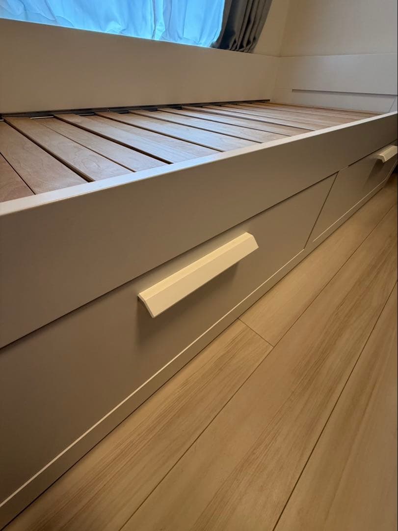 IKEA BRIMNES デイベッドフレーム ホワイト 80x200 cm