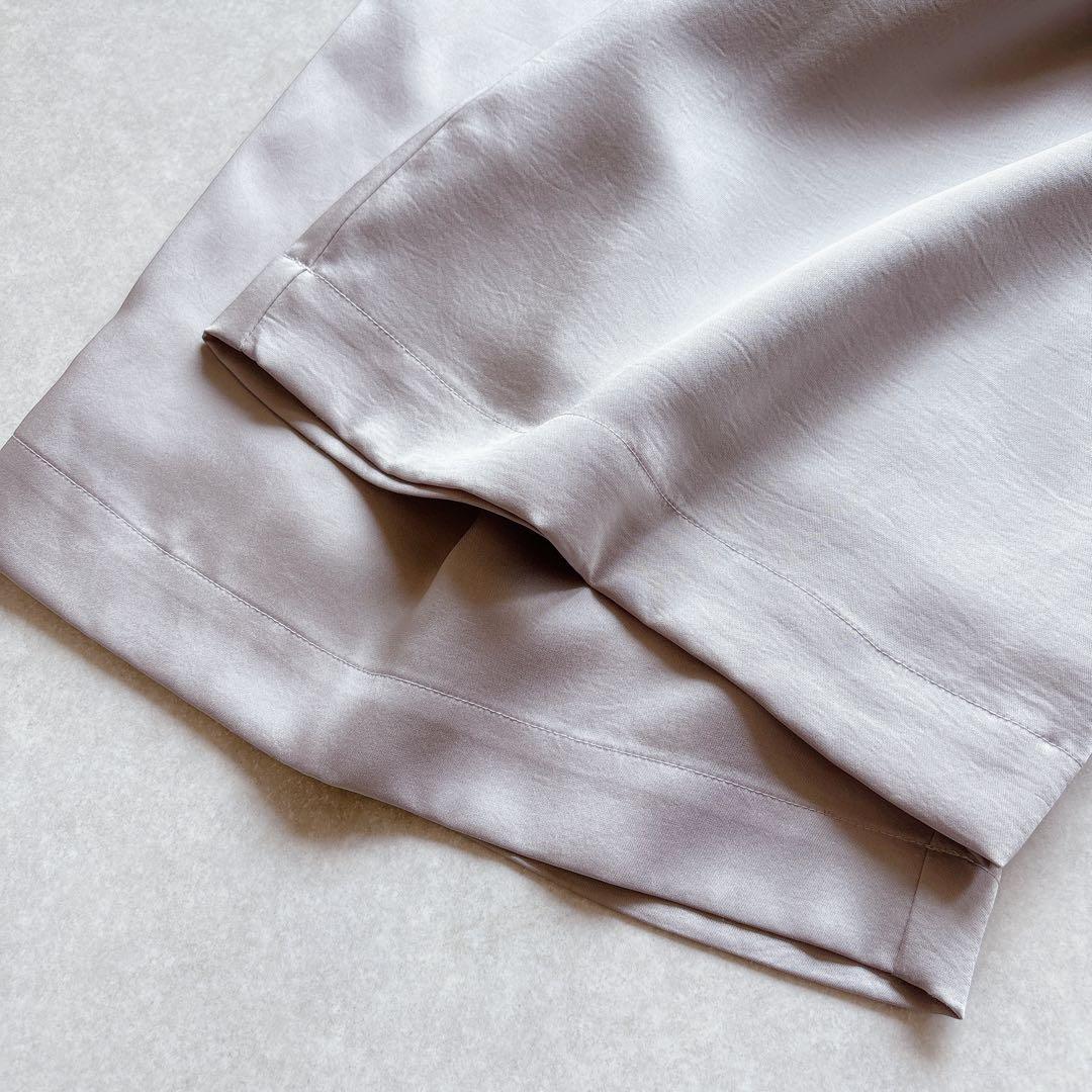 めぇ様★未使用★anuans｜定価1,8万 24SS 綺麗め サテンカーゴパンツ