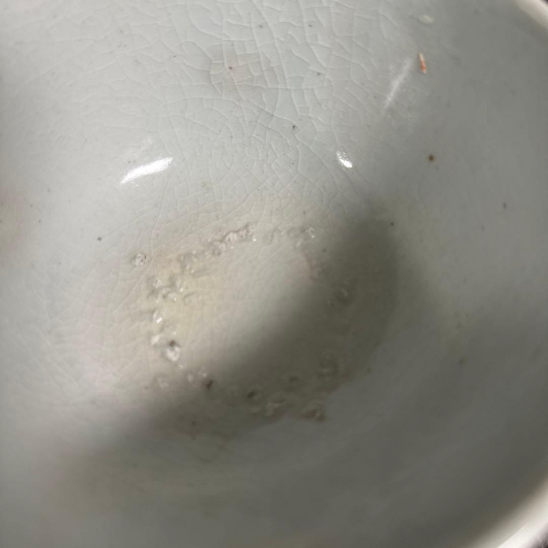 李朝、堅手、茶碗。箱。無傷。