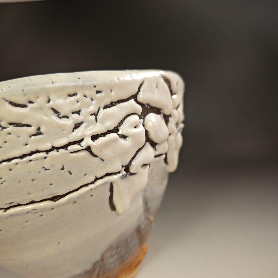 ウ202 水指『玉隆山 吉田萩苑』『萩焼編笠 水指 共