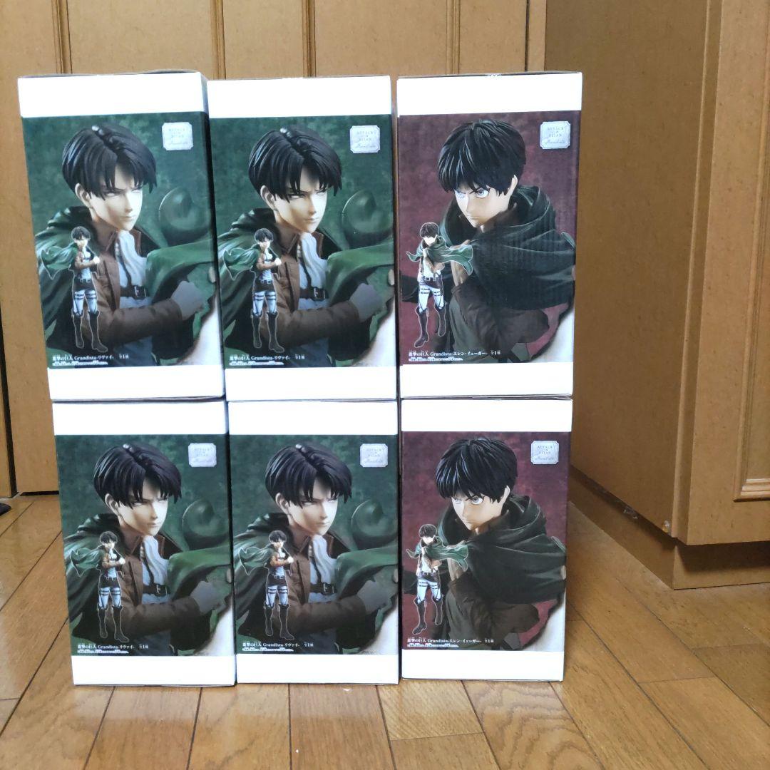 進撃の巨人　Grandista リヴァイ　エレン　フィギュア 6体セット