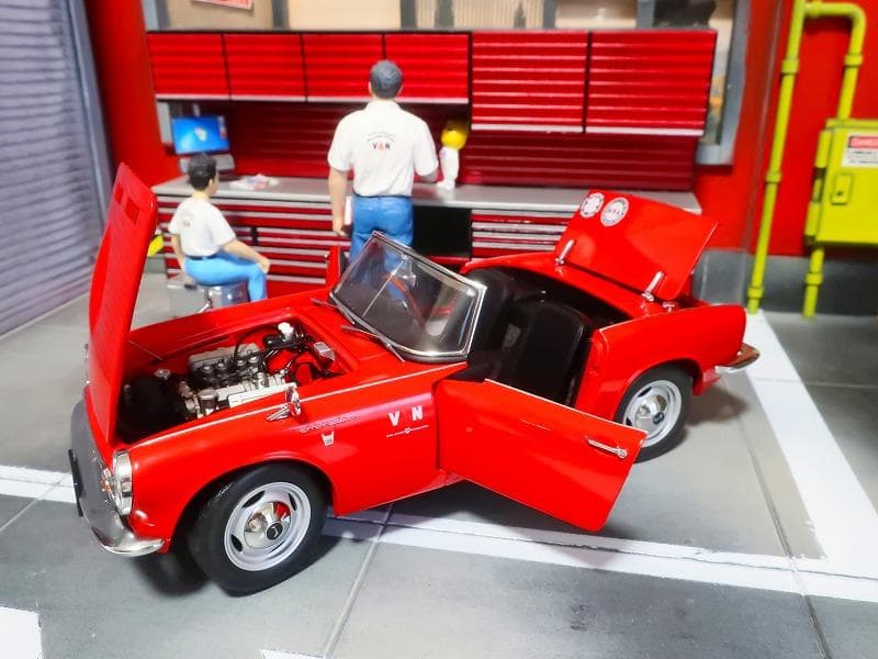 1/18 Aa HONDA S800オートアート ホンダ VAN仕様