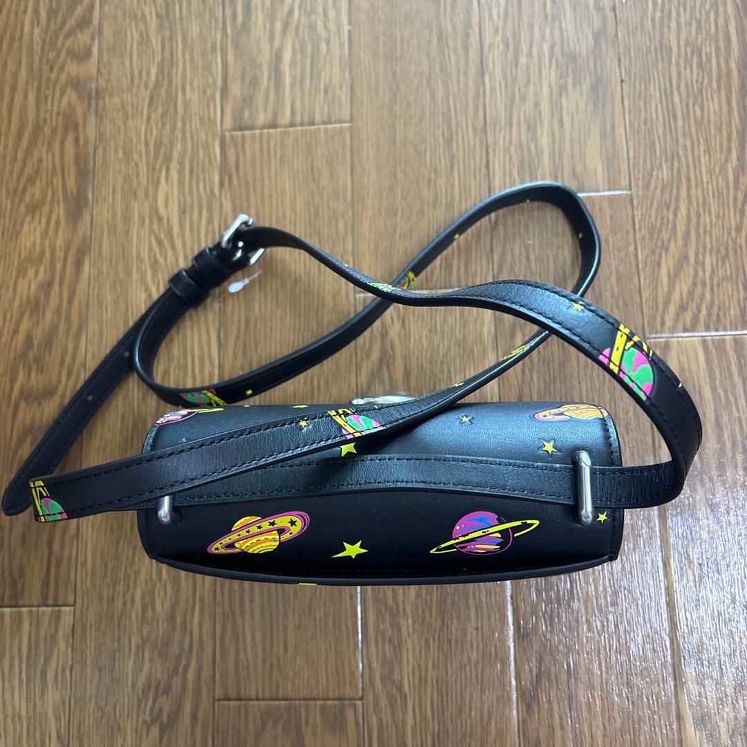 COACH 宇宙柄 ショルダーバッグ ブラック