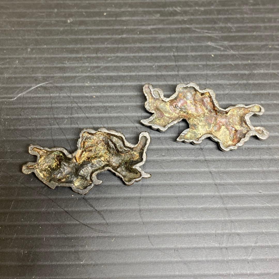 江戸時代　獅子目貫（目に金）　11g 東さ7-1012☆2F