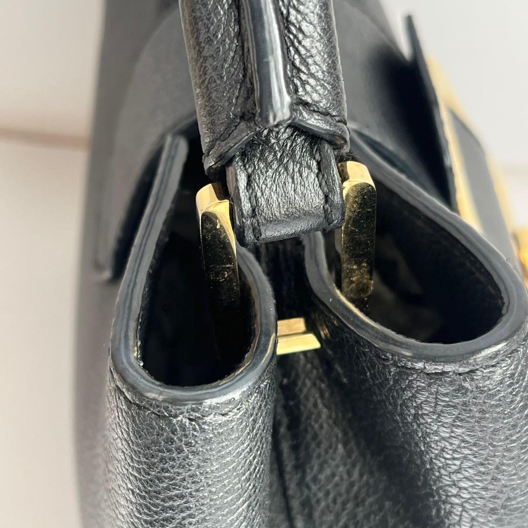 ✨未使用級✨　BALLY バリー　ハンドバッグ　レザー　ブラック　黒　近年モデル