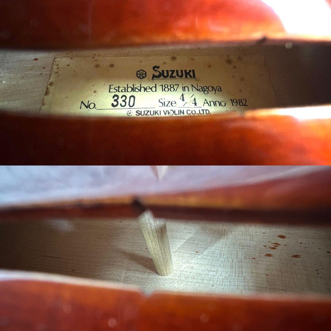 良品　スズキバイオリン　No.330　4/4　1993年製　T.SUGITO弓