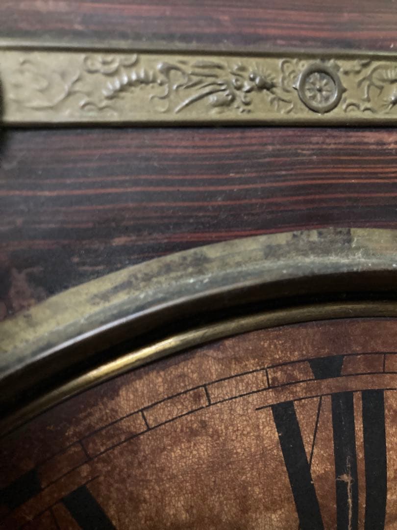 アンティーク名古屋時計製造 8日巻 ボンボン柱時計 稼働中