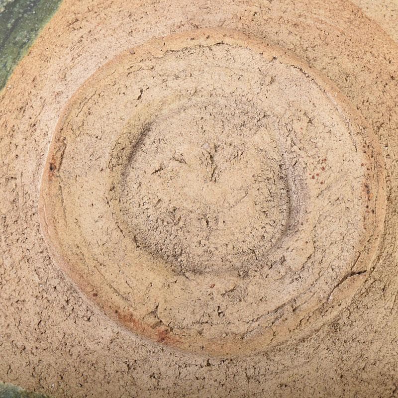 茶道具　織部焼　沓茶碗　桐箱付　N　7046