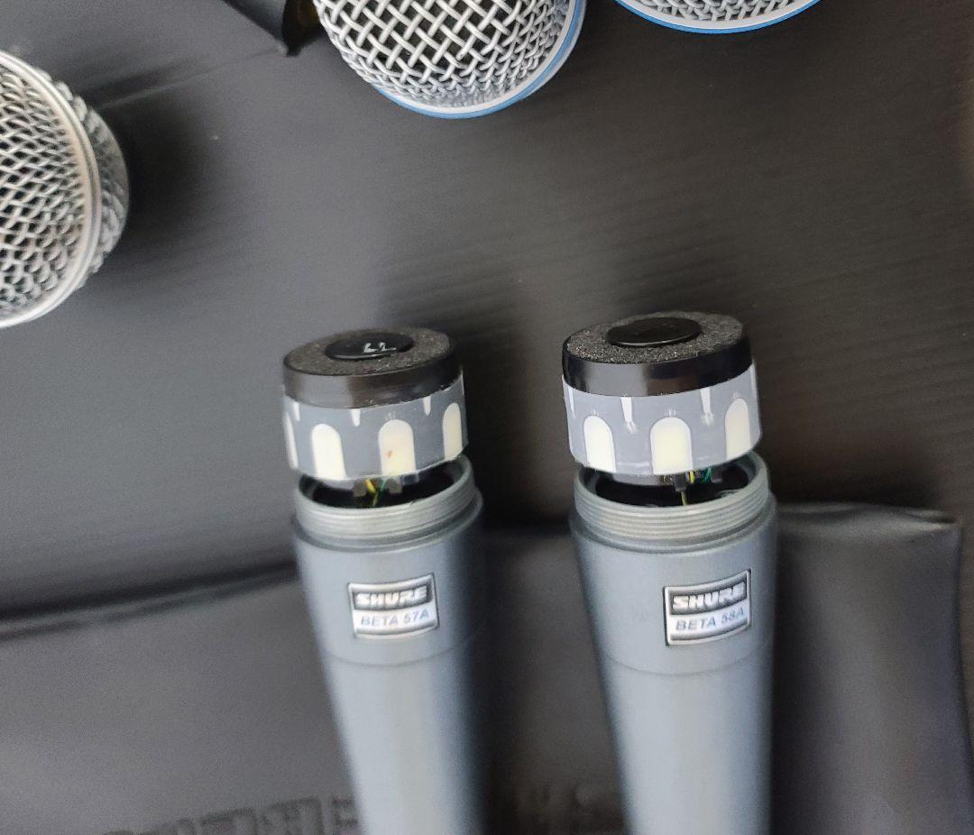 SHURE BETA 58A BETA 57A ダイナミックマイク 2 本セット