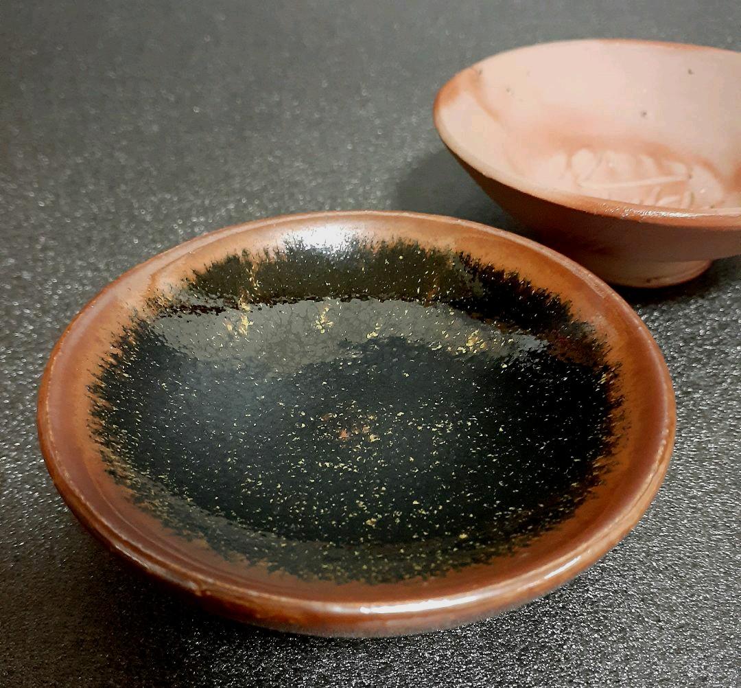 備前焼　人間国宝　藤原雄　藤原恭助　兄弟共箱　備前焼　瀬戸天目　盃　共箱　酒器