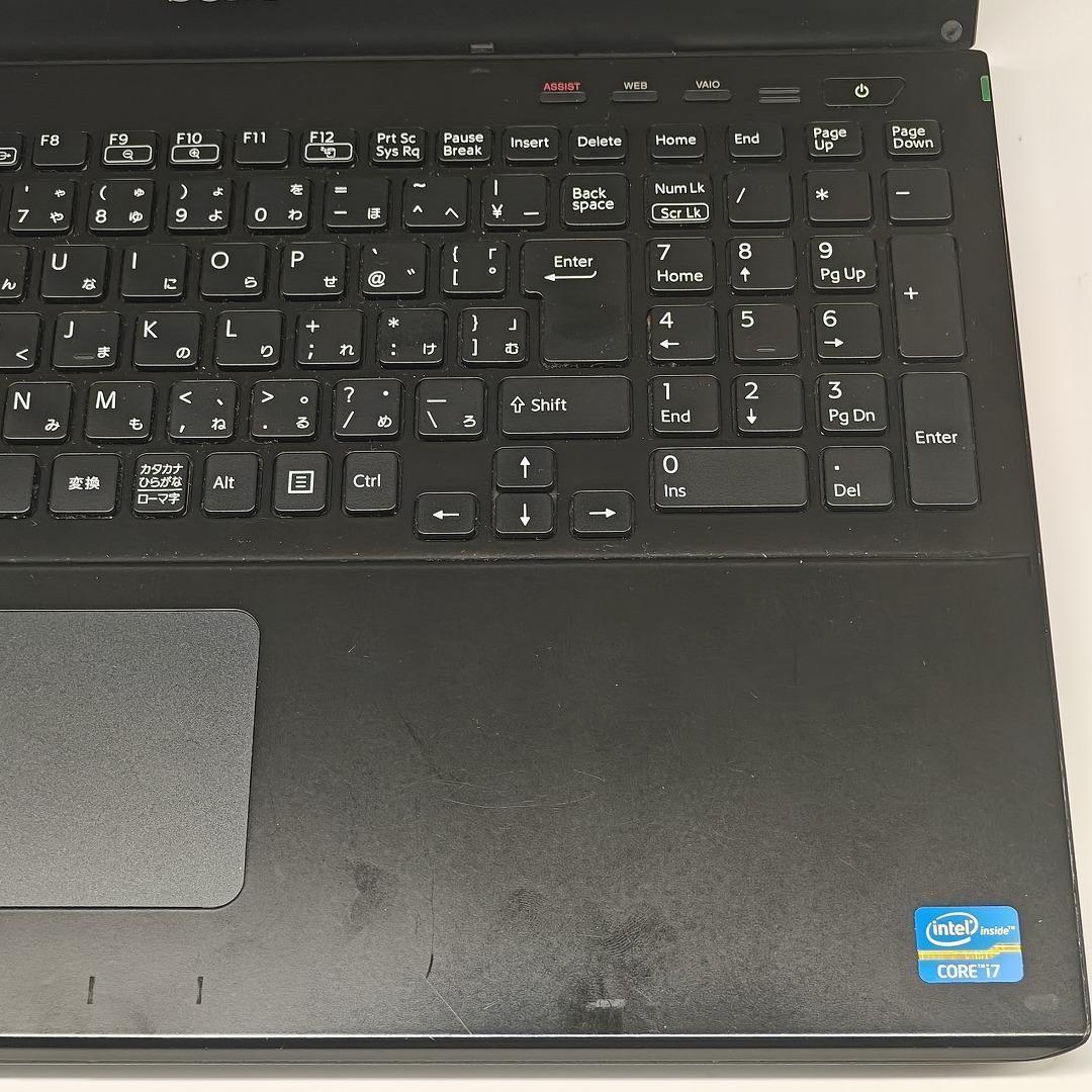 VAIO】SVS 高速i7 SSD256GB 12GB ブラック ノートPC
