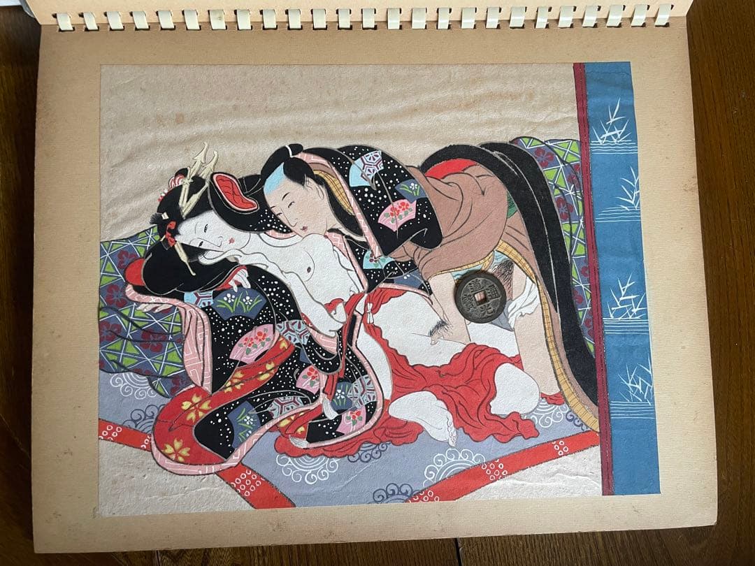 春画　12幅　日本画　肉筆　骨董　年代物　手描き