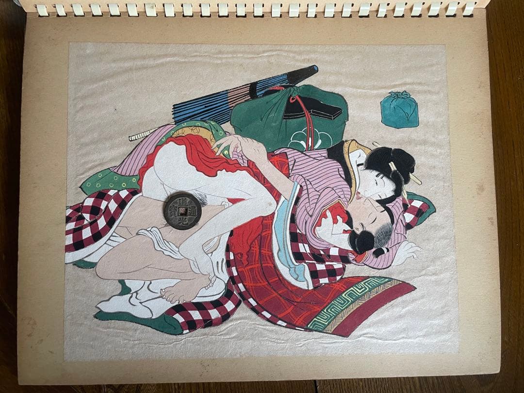 春画　12幅　日本画　肉筆　骨董　年代物　手描き