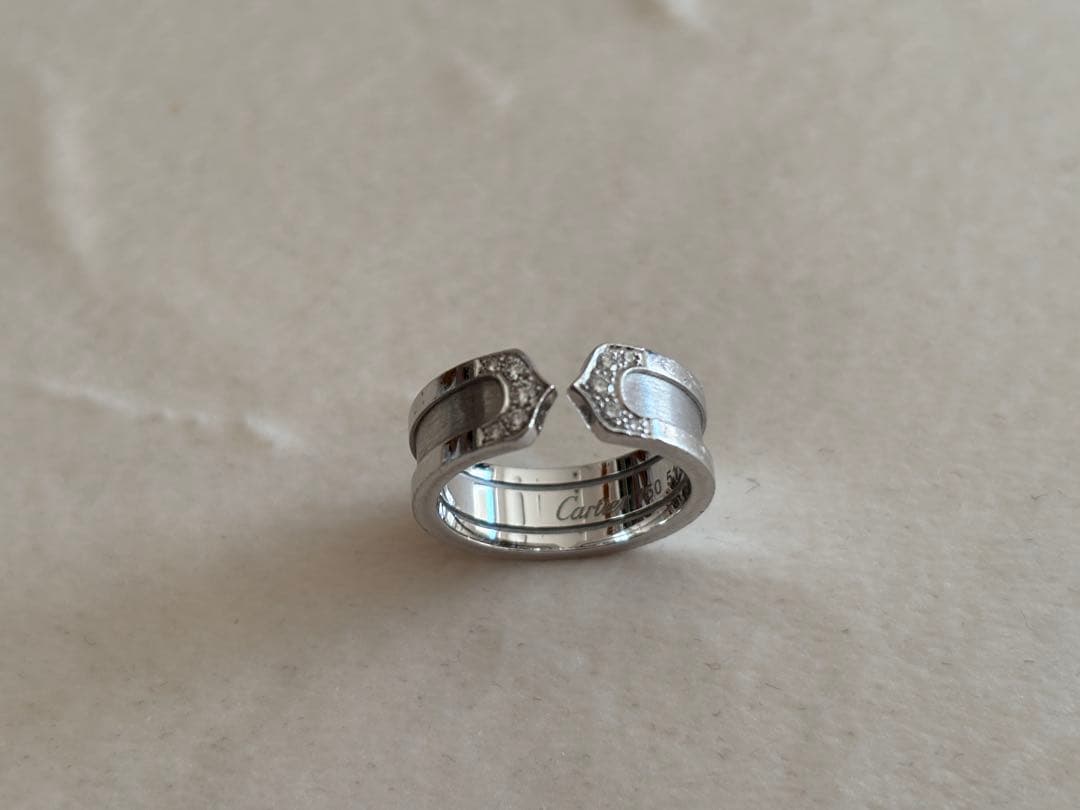 Cartier C2 リング　ダイヤ　51号　11号　箱　保証書　カルティエ