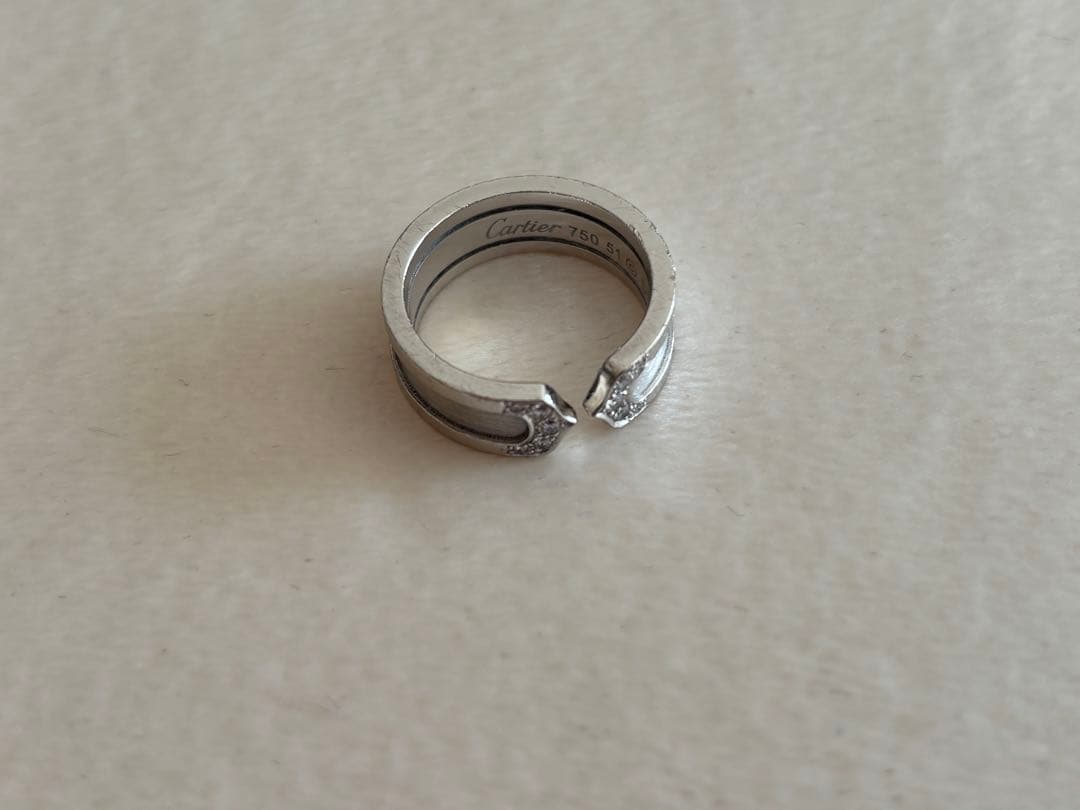 Cartier C2 リング　ダイヤ　51号　11号　箱　保証書　カルティエ