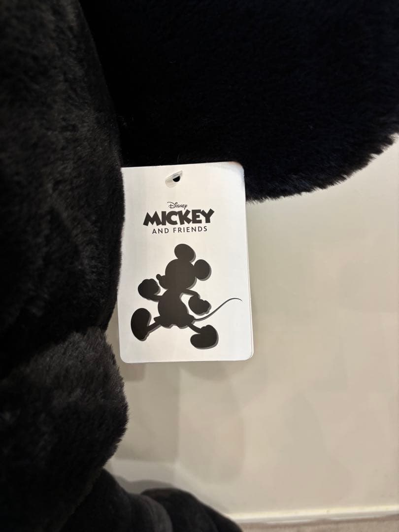 コストコ　ミッキーマウス　白黒　特大ぬいぐるみ　ディズニー　100㎝ブランケット
