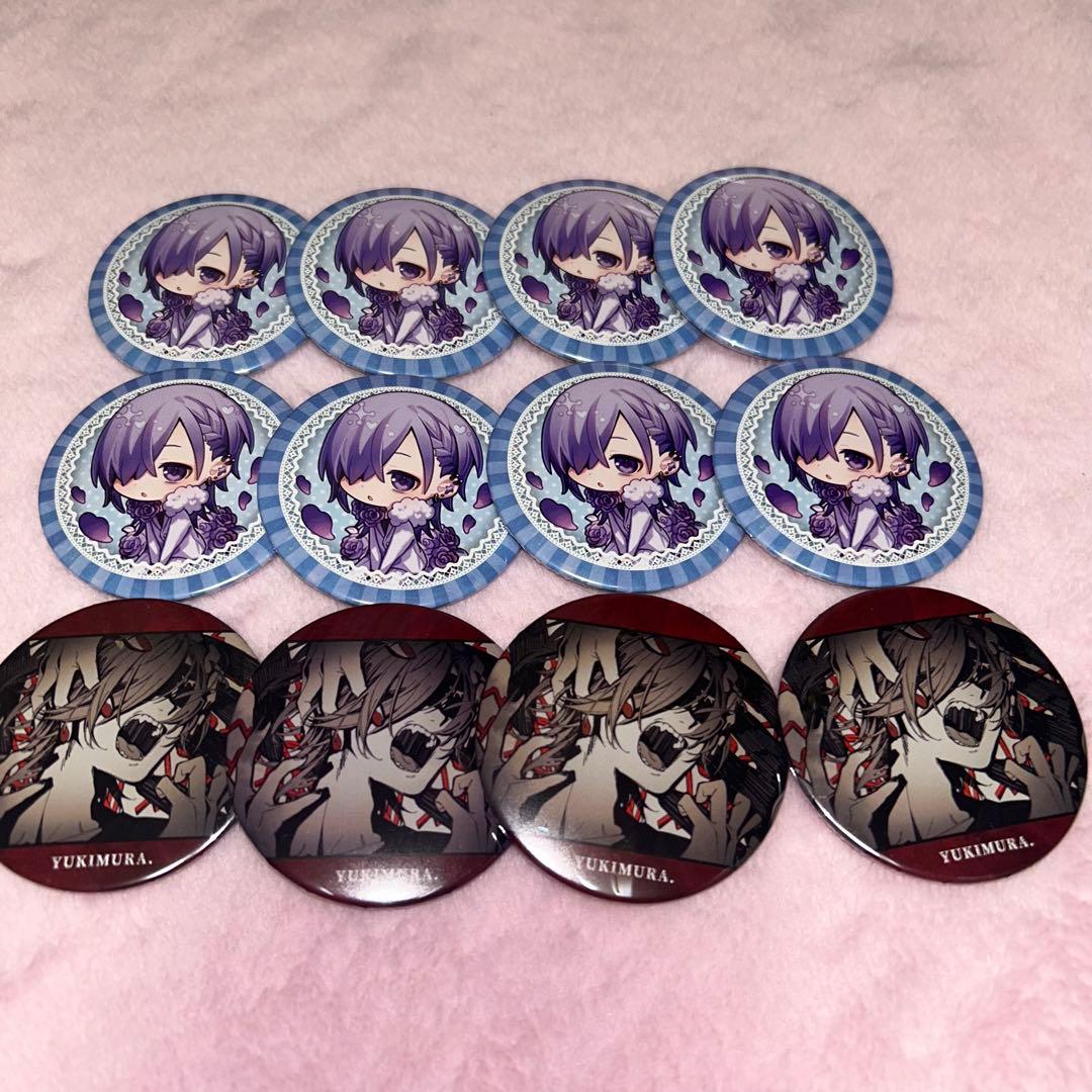 ゆきむら。 缶バッジ ゆきむら。 ナイトメア 缶バッジ サイン入り 32点