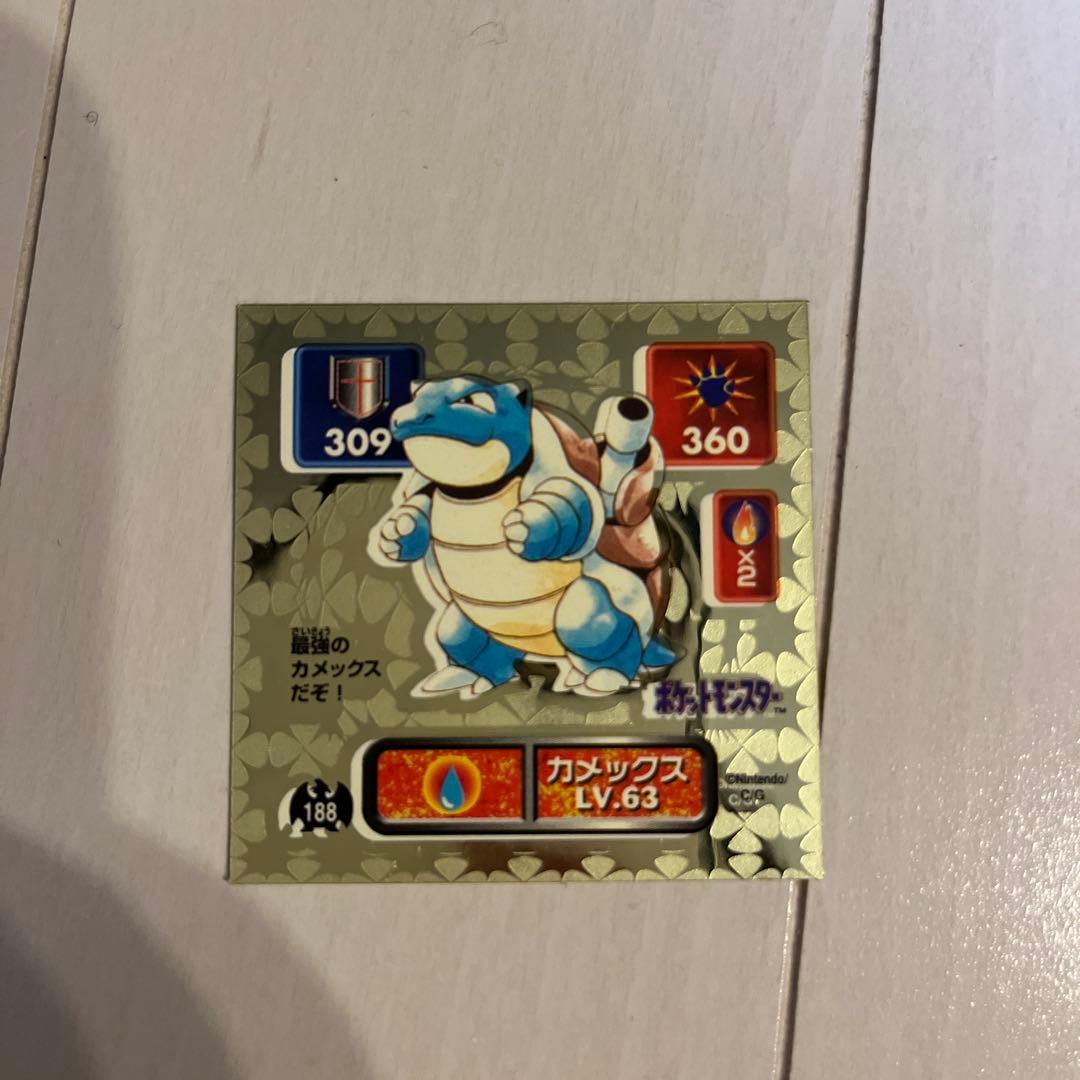 レア　ポケモン　シール　カメックス　エラープリント