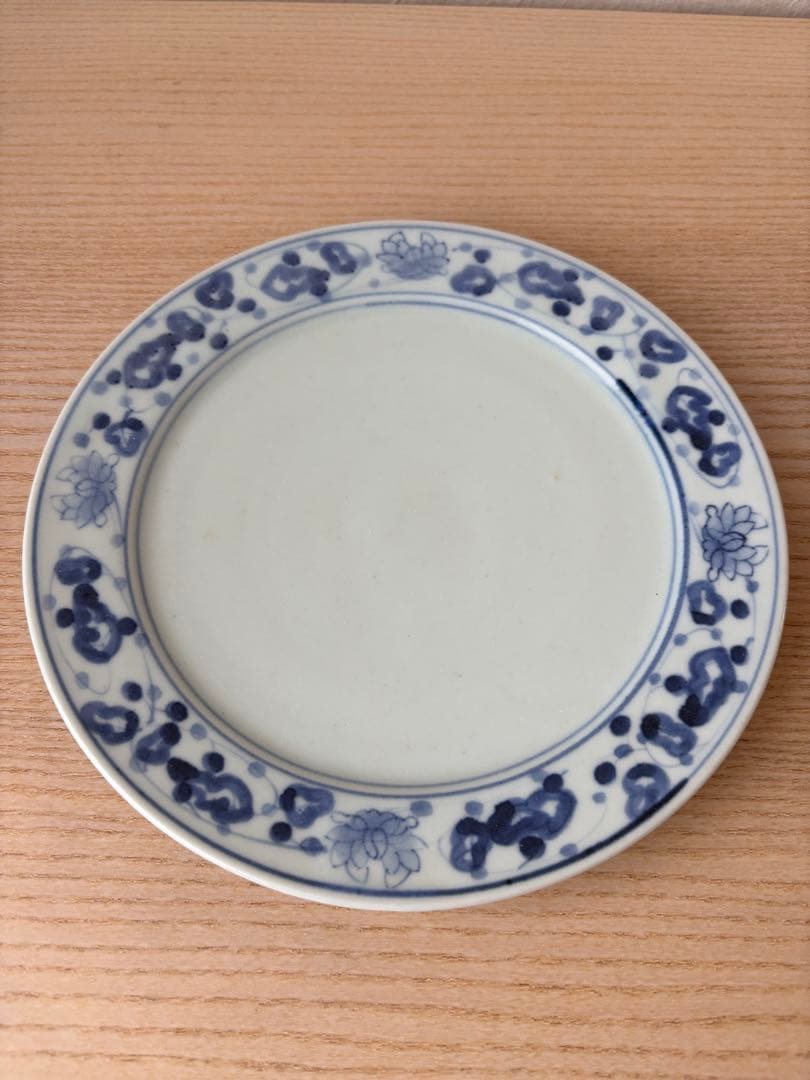 藤塚光男　染付と瑠璃釉の皿　3枚セット