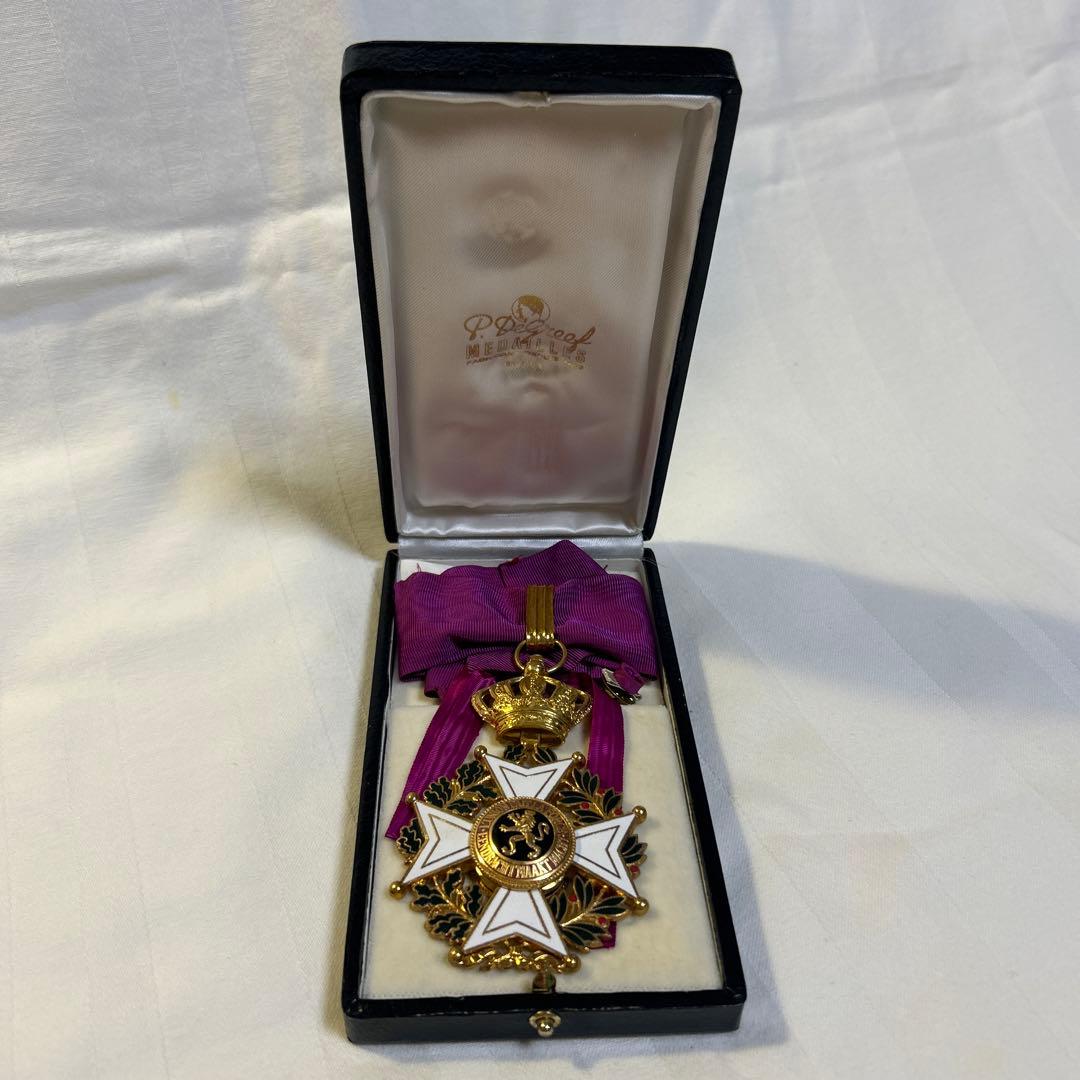 レオポルド勲章 コマンドゥール章 ベルギー 略章付 化粧箱入 - メルカリ