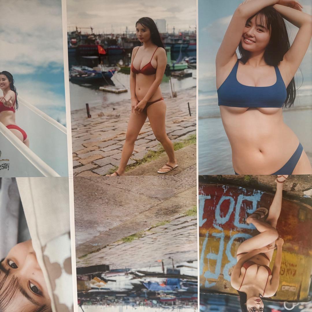 （数量限定）豊島心桜 ゴールド直筆サイン入り 超特大両面印刷　刷り出しポスター