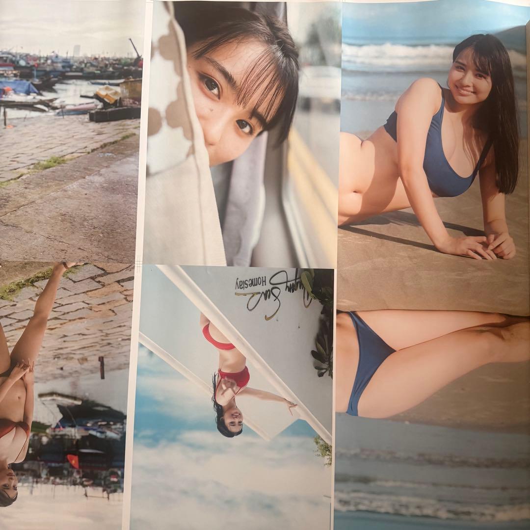 （数量限定）豊島心桜 ゴールド直筆サイン入り 超特大両面印刷　刷り出しポスター