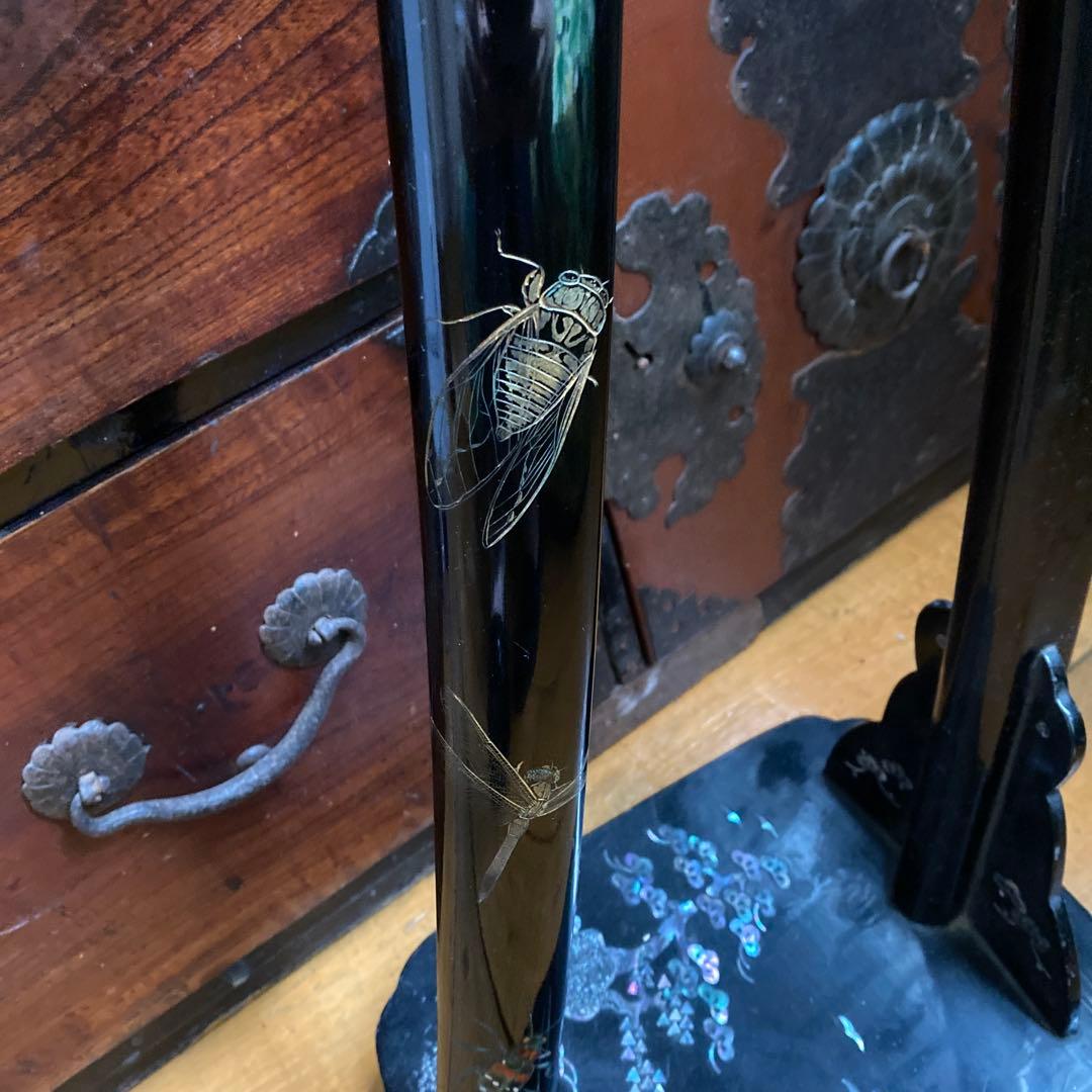 刀剣　模造刀　漆塗り　蝉　蟲　サムライ　SAMURAI 武士