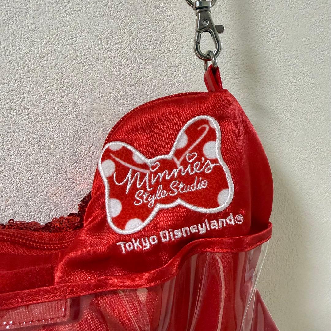 ディズニー ミニー リボン スパンコール ショルダーバッグ