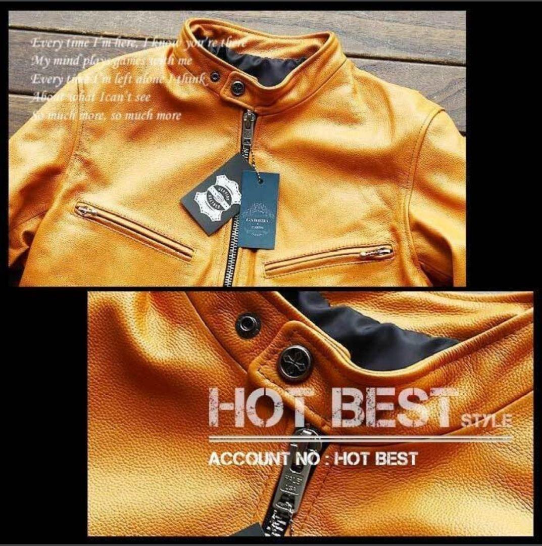 これ以上の値下不可！L【新品】18 最上級ナッパオイルレザー牛革