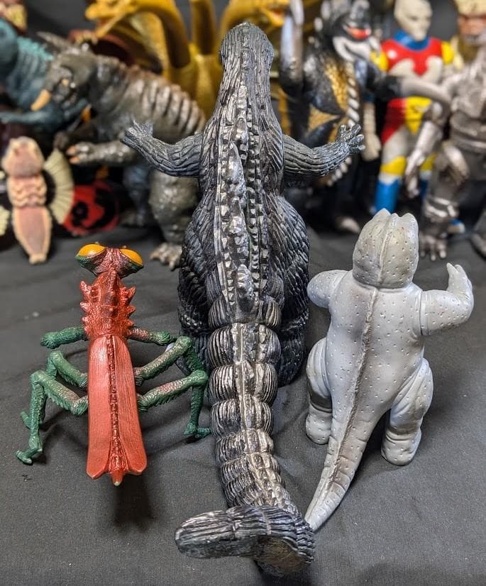 昭和ゴジラ 東宝チャンピオンまつり（バンダイ）ソフビフィギュア 17体セット