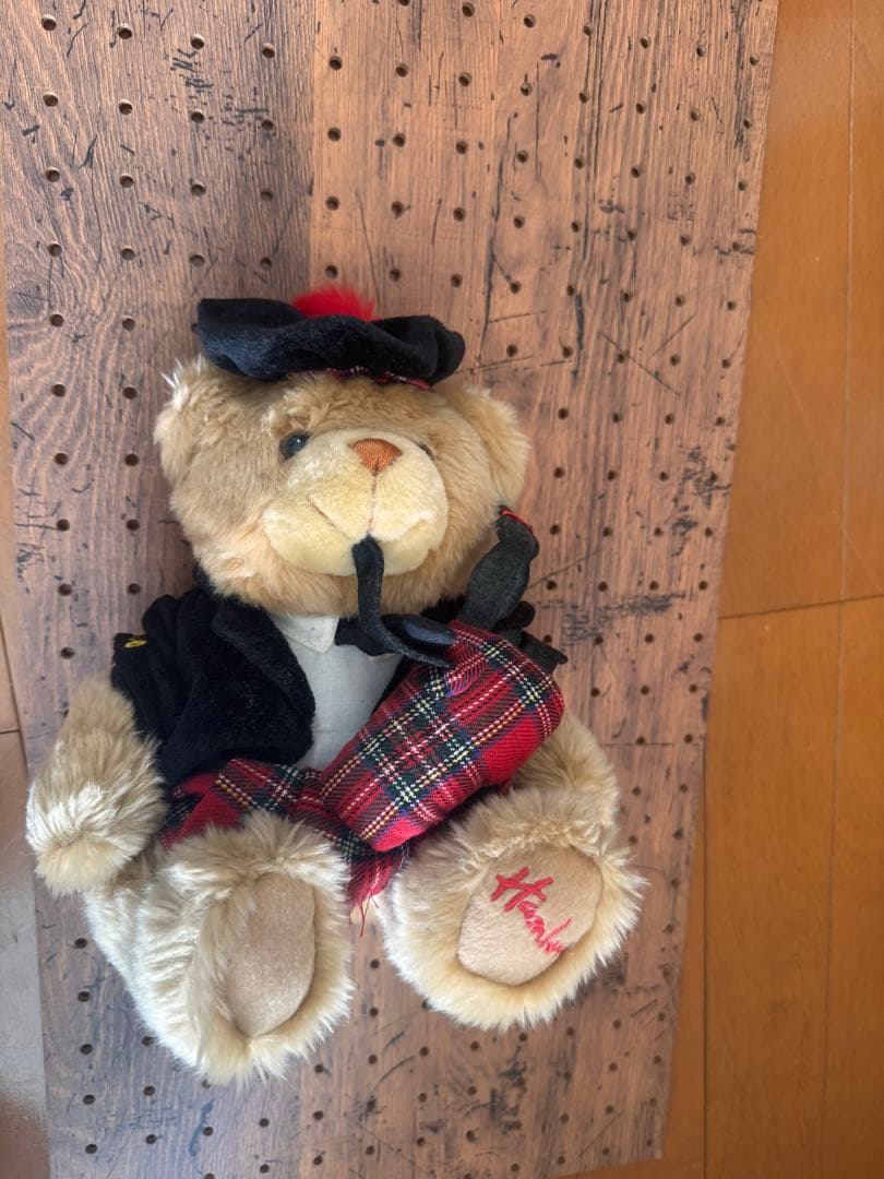 ハロッズ テディベア スコットランド バグパイプ くま ぬいぐるみHarrods