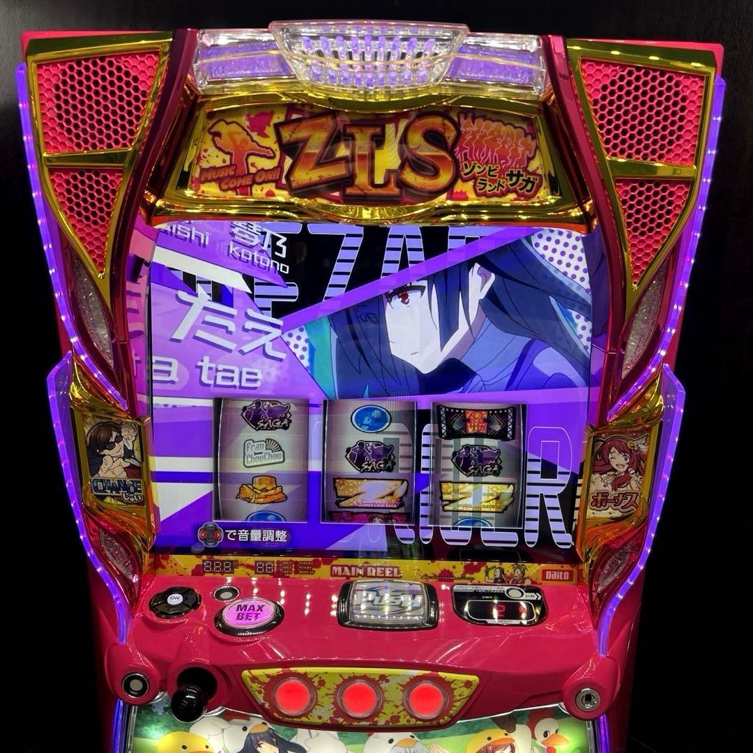 パチスロ実機スマスロ「ゾンビランドサガ」 送料無料