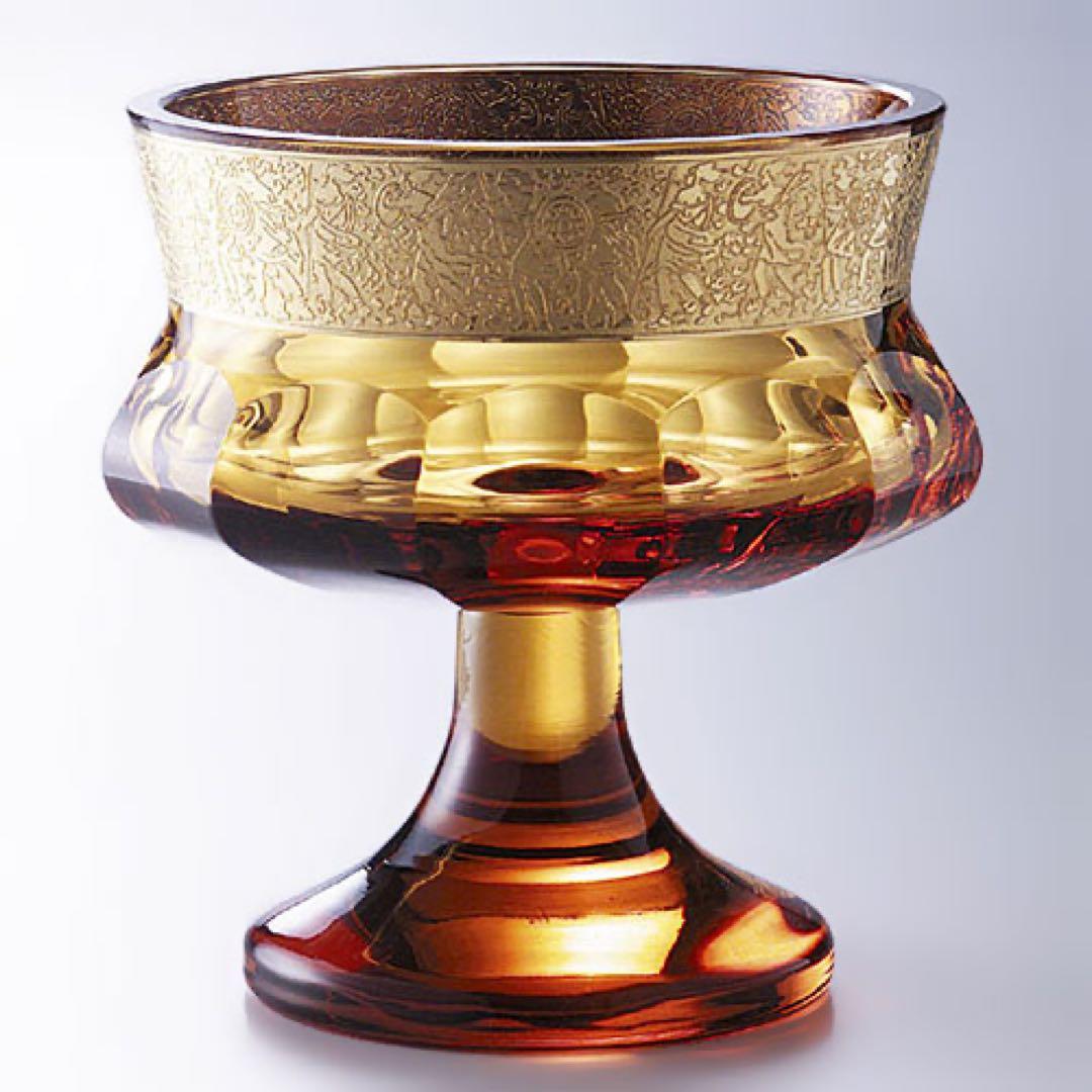 R*O様 Moser アンバーガラス器 金色装飾 R*O様 Moser アンバーガラス器 金色装飾