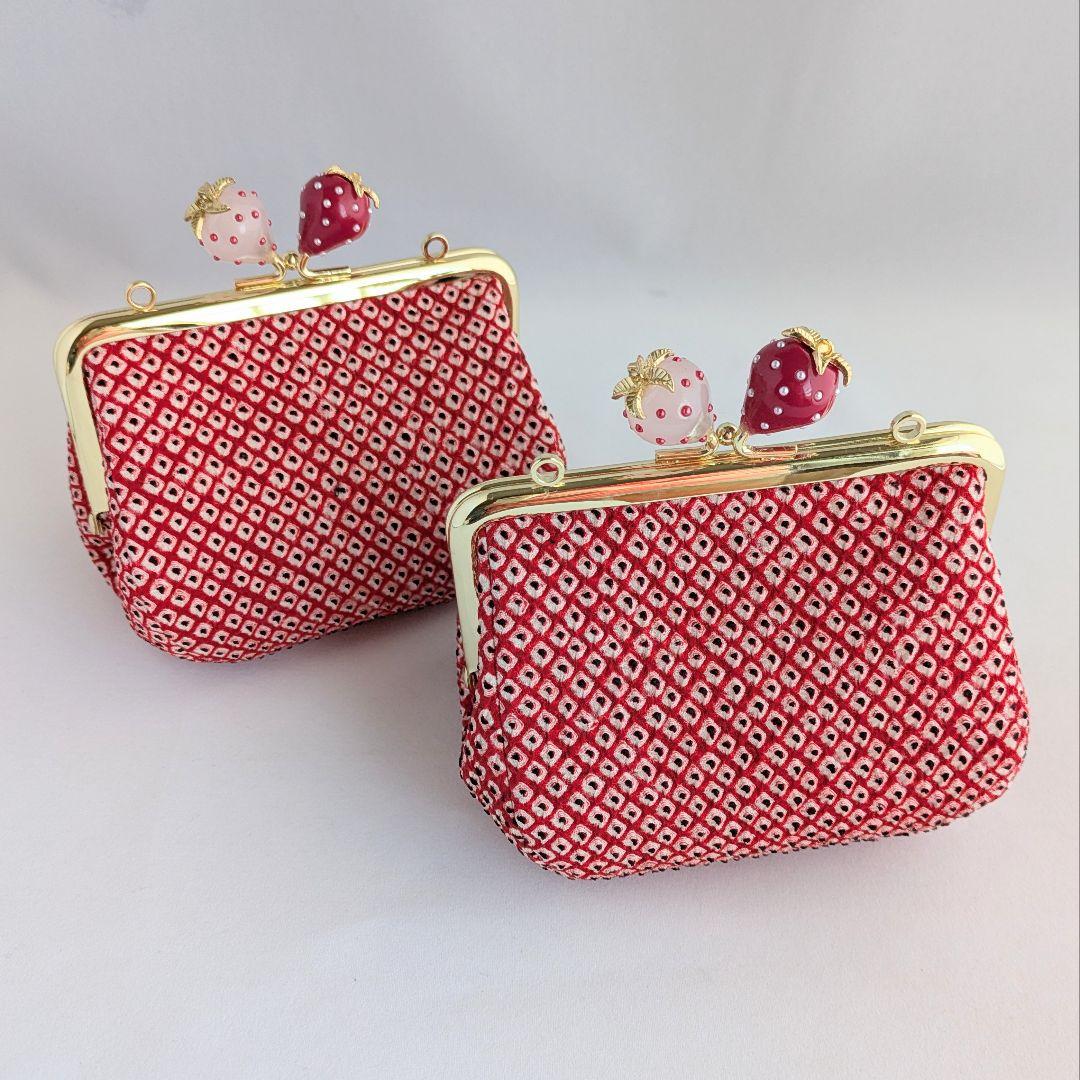 みるくみるく窓口 「絞りたて苺のがま口ポーチ」