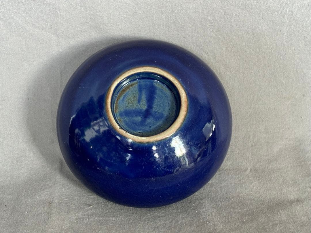 瑠璃釉蓋物椀 中国 唐物