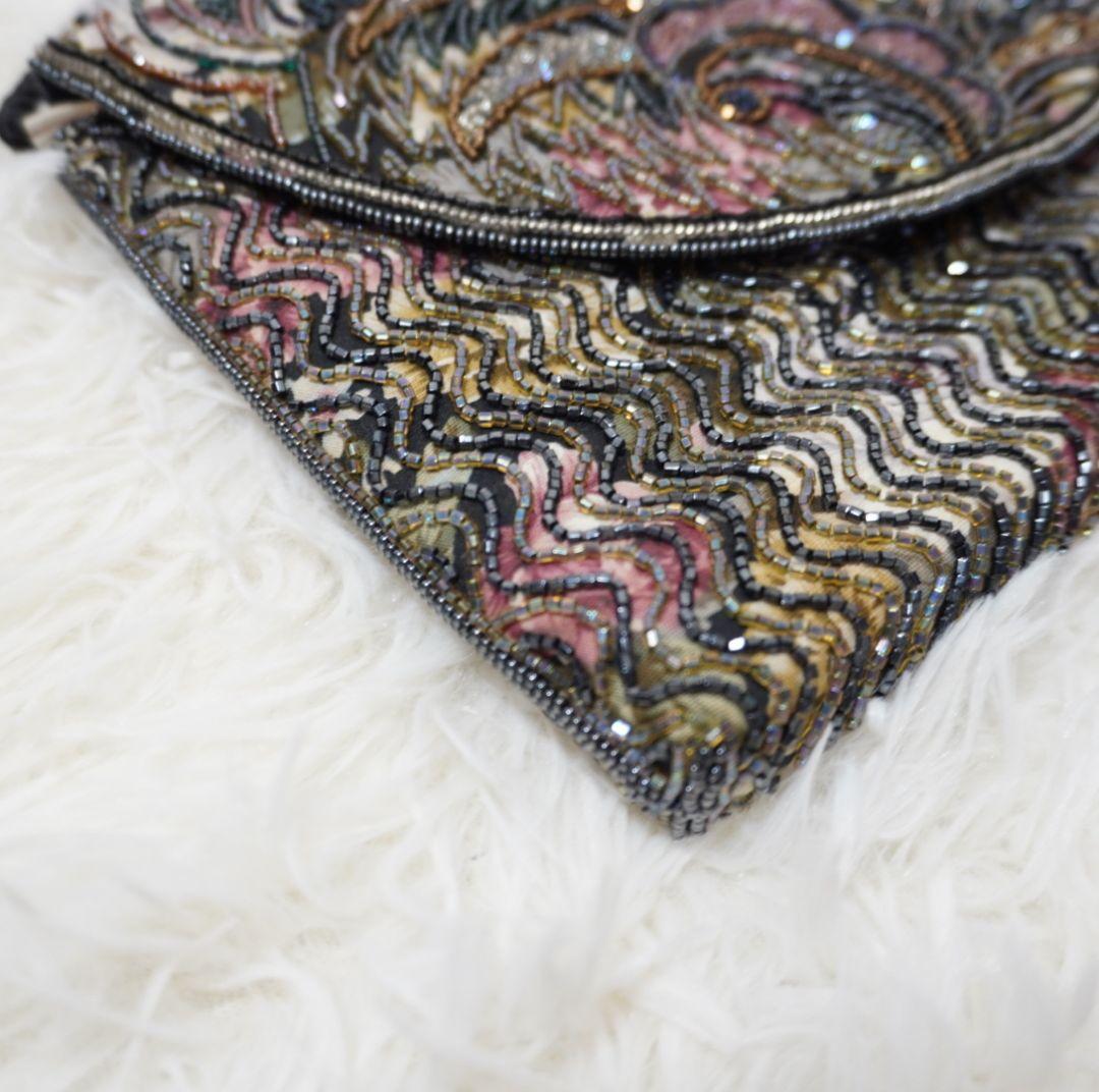 希少　LUMY　ルミーはしもと　ビーズバッグ　ショルダーバッグ　皇室御用達