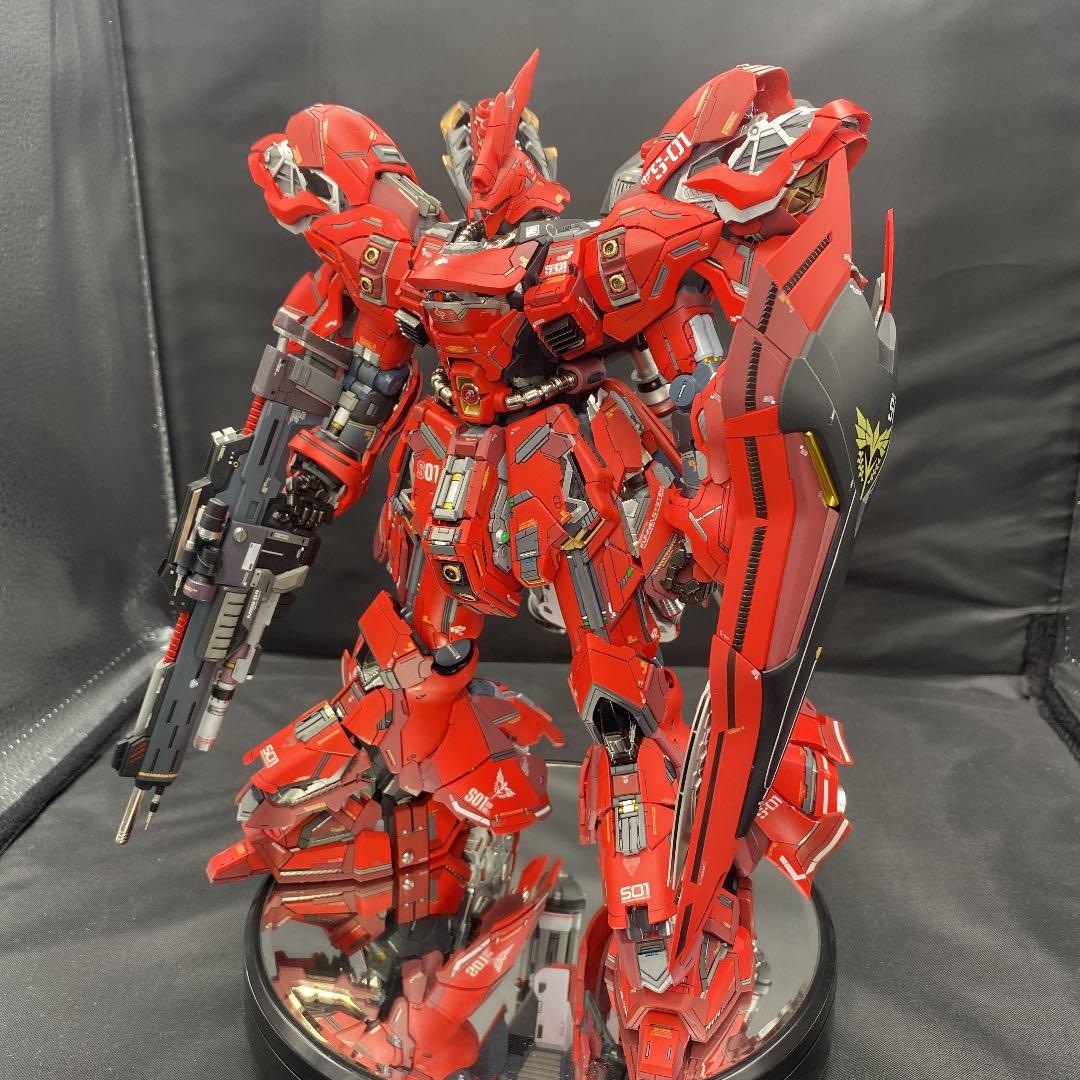 ガンプラ 塗装済み完成品 MGサザビーVer.Ka 徹底修正改造 ミキシング