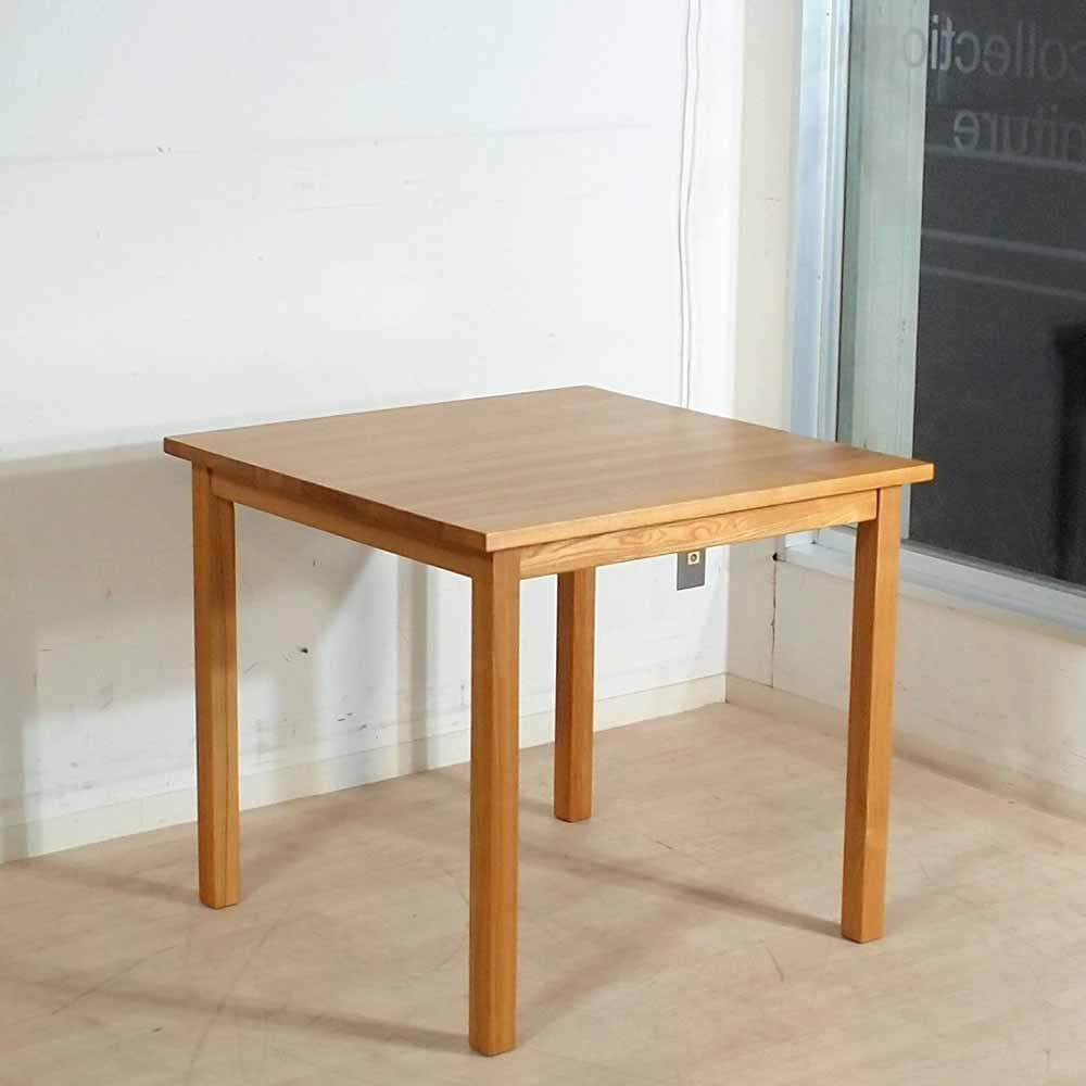 無印良品/MUJI タモ材 ダイニングテーブル 80cm ZR24356