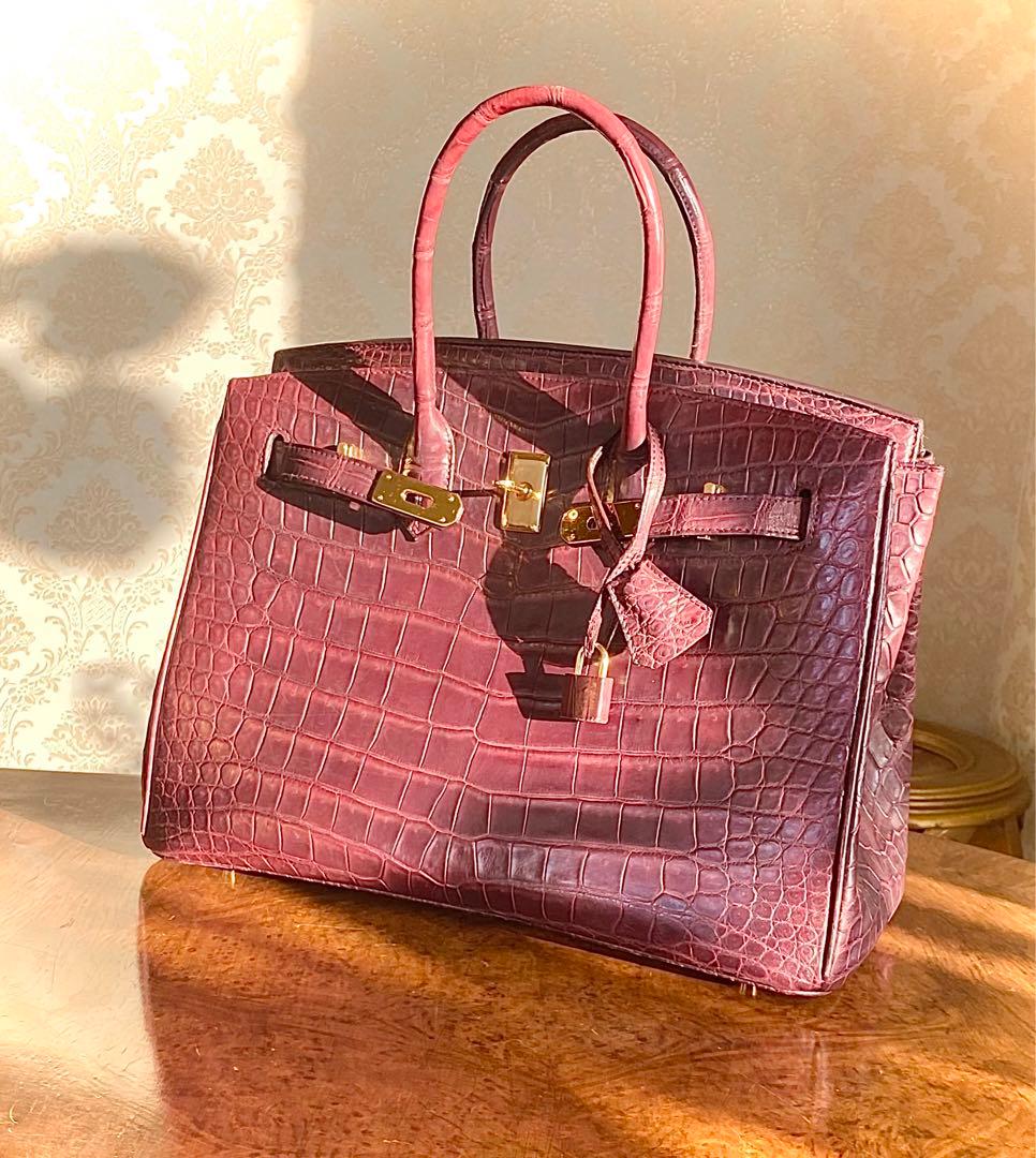 【訳あり•得】2点セット クロコダイルバッグ × バイカラー