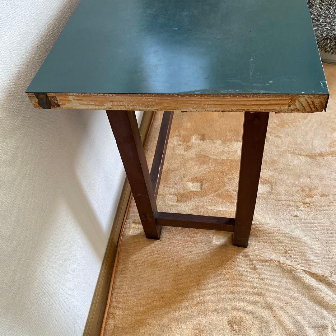 作業台 実験台 理科 図工 学校 机 レトロ アンティーク 文机 椅子