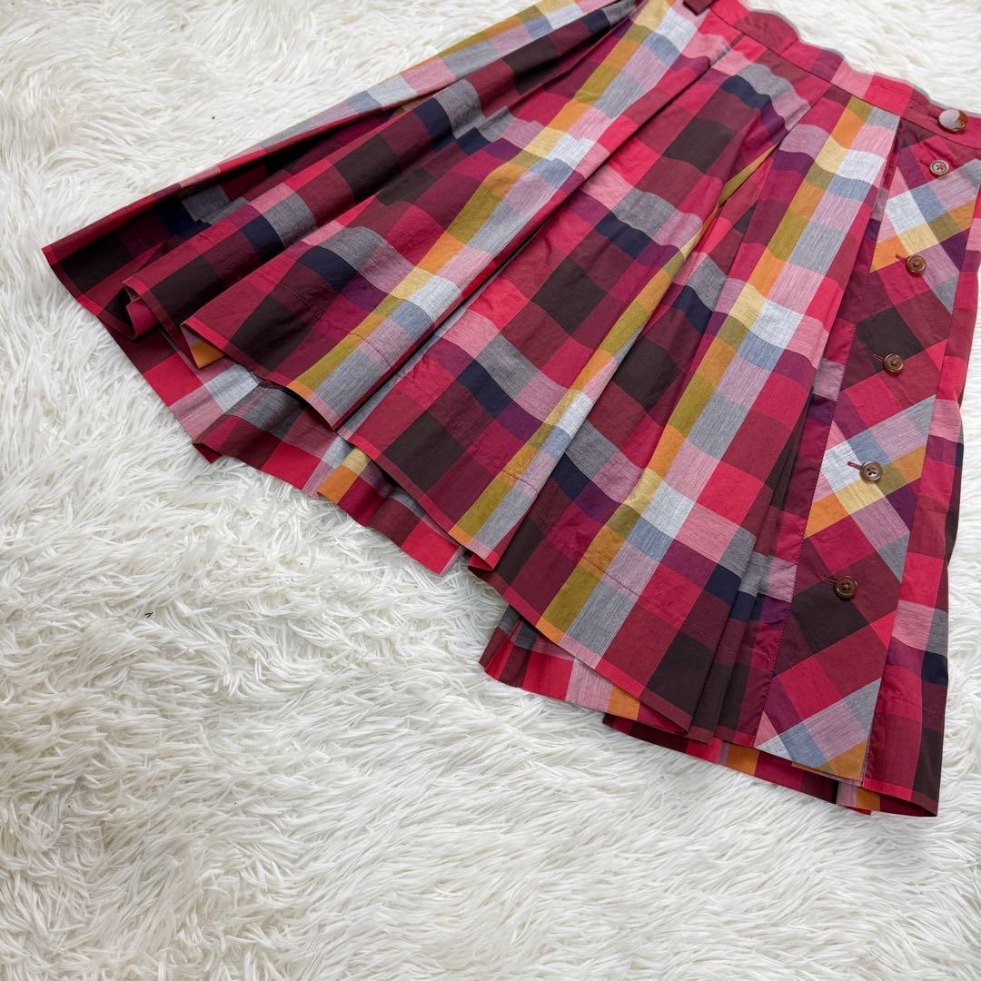 希少♡ヴィヴィアンウエストウッド チェック アシンメトリー ラップ スカート