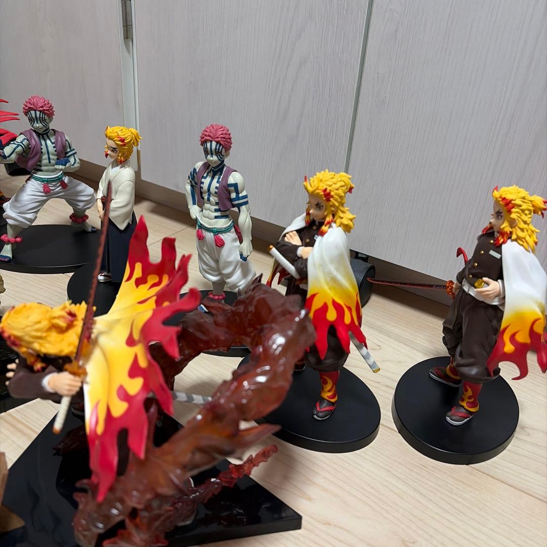 鬼滅の刃　煉獄杏寿郎 猗窩座 一番くじ　絆ノ装　フィギュア　セット