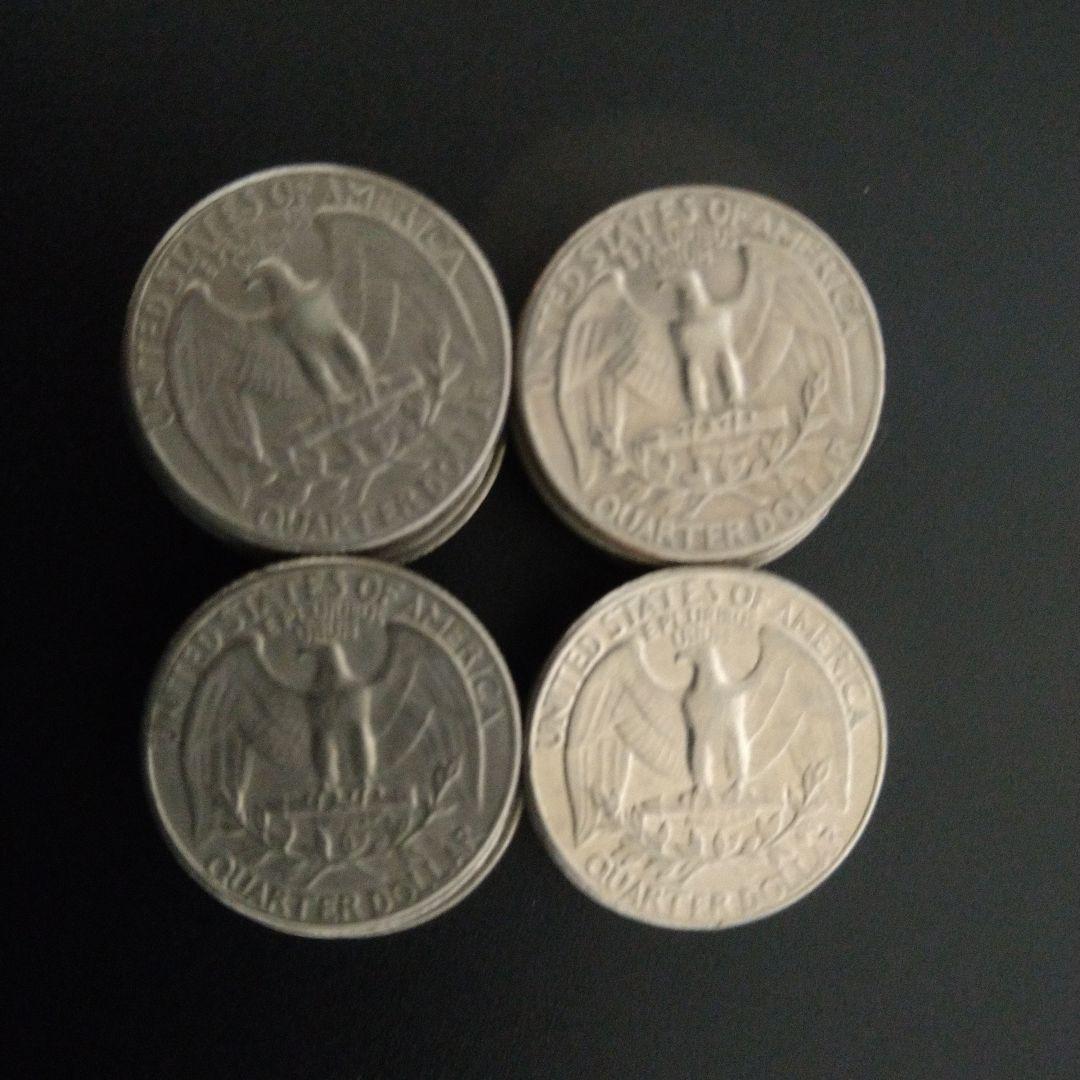 アメリカ硬貨 25セント（クォーター） ワシントンコイン 20枚セット