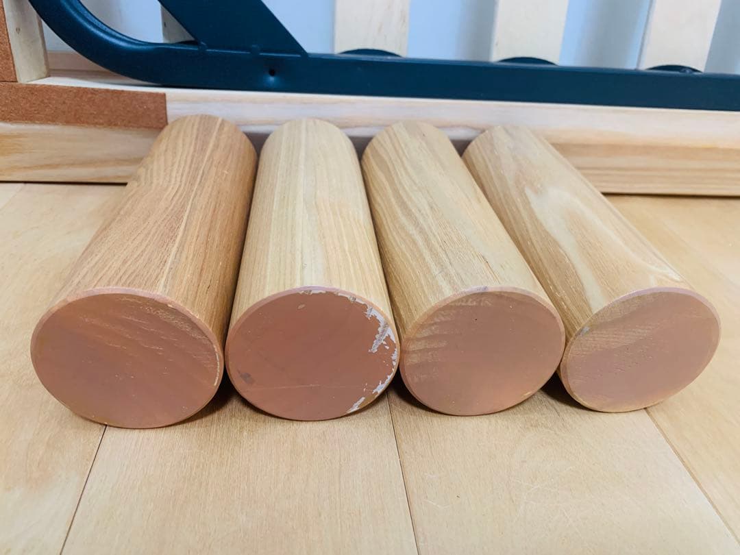 無印良品 シングルベッドフレーム オーク材 木製脚付き