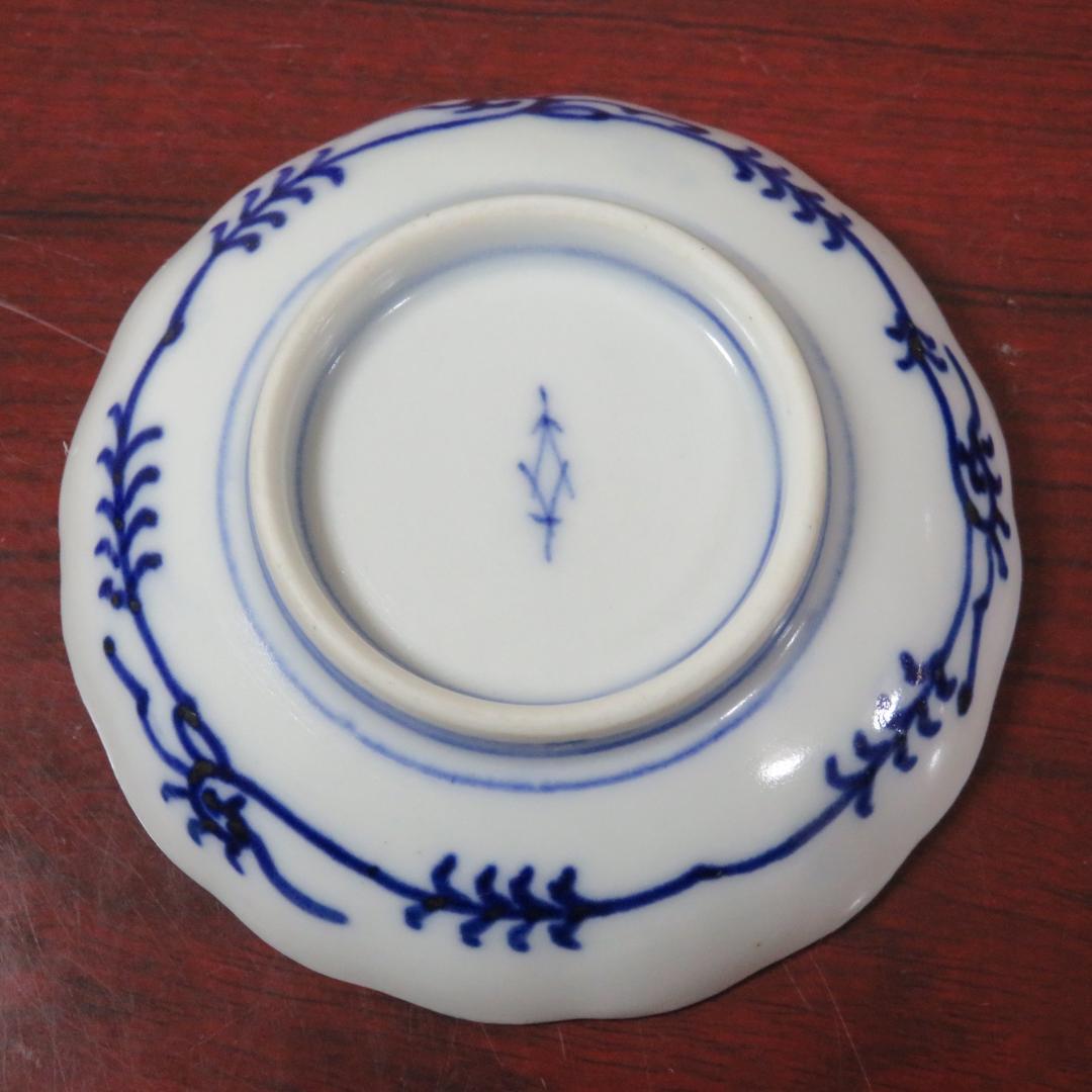 手塩皿 龍 染付 その2 5枚 色絵 金彩 小皿 明治 花弁 - メルカリ