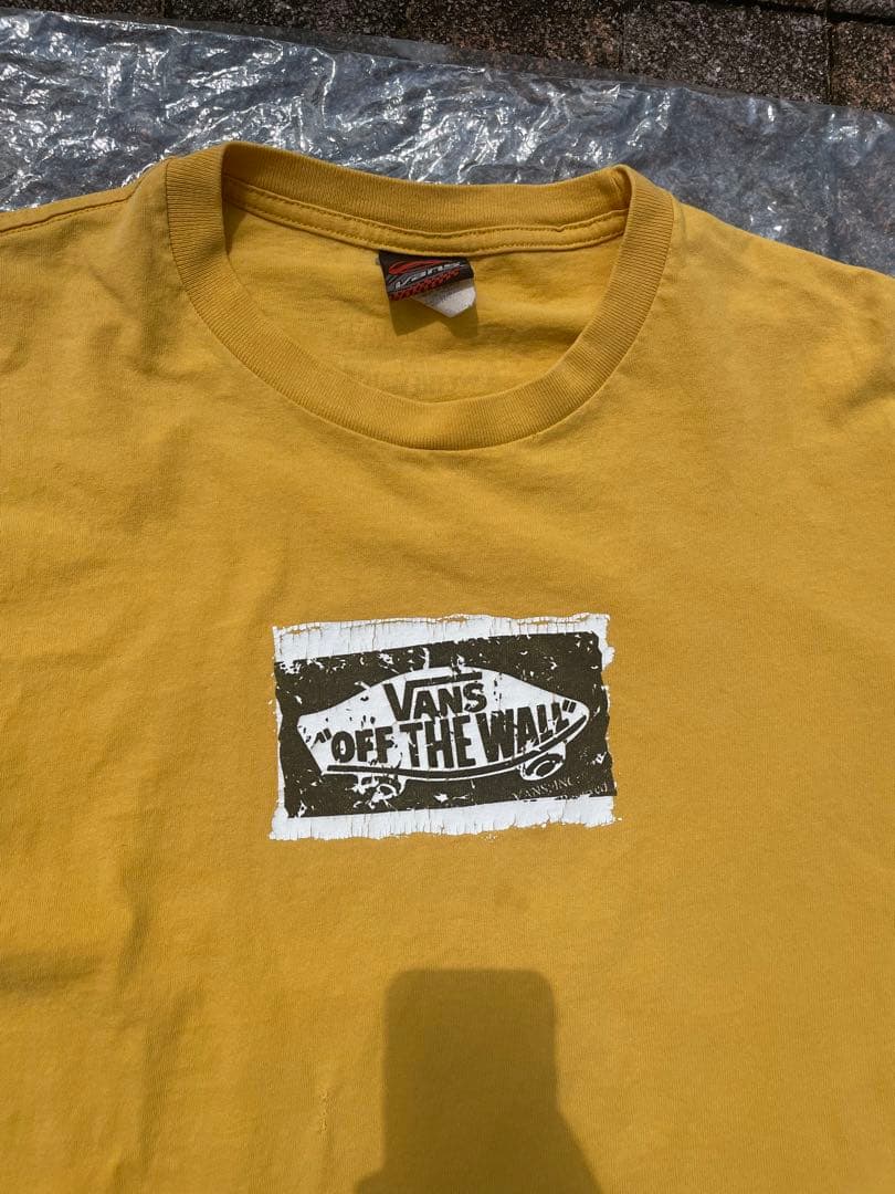 タ*ラ様 VANS イエロー ロングスリーブTシャツ　両袖ロゴ付　ロンT